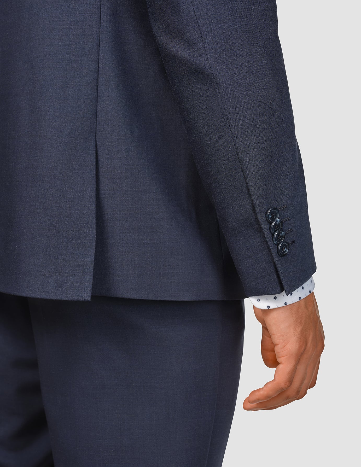 Tech Wool Blazer Navy Slim